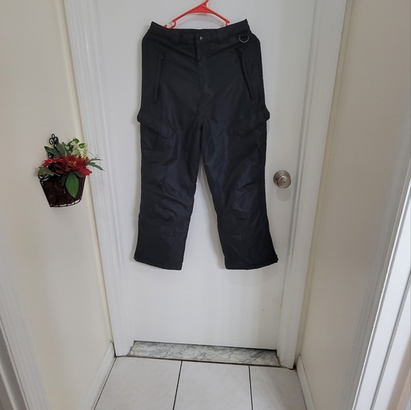 AQ explore the unknown black snow/ski pants nsulated cargo sz m - Picture 1 of 14
